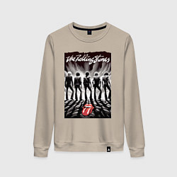 Женский свитшот Молодые Роллинги со спины - восход солнца