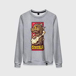 Женский свитшот Pink godzilla
