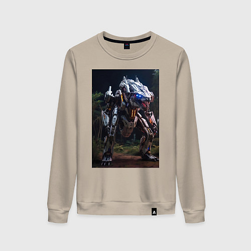 Женский свитшот Робот в стиле Horizon / Миндальный – фото 1