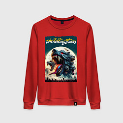 Женский свитшот Волки Роллинг Стоунз - фантазия