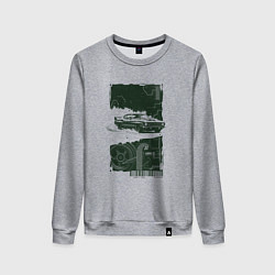 Женский свитшот Спорткар в гранж стиле