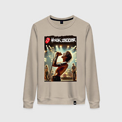 Женский свитшот Мик Джагер - Роллинг Стоунз