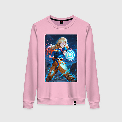 Женский свитшот Марин Китагава косплей Dragon Ball / Светло-розовый – фото 1