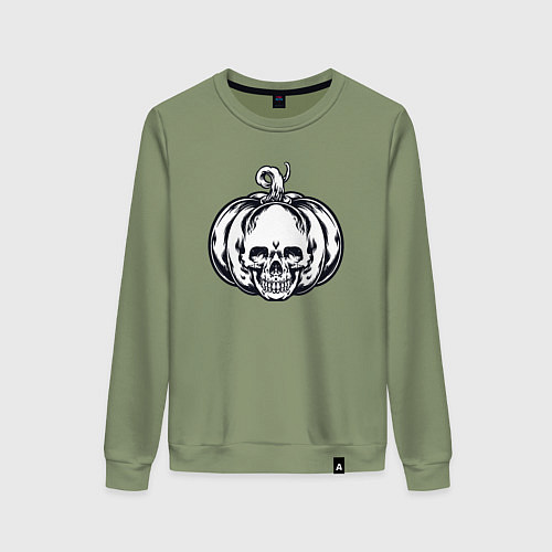 Женский свитшот Dead pumpkin / Авокадо – фото 1