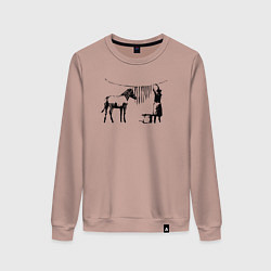 Женский свитшот Banksy zebra