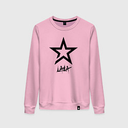 Свитшот хлопковый женский Lada - star, цвет: светло-розовый