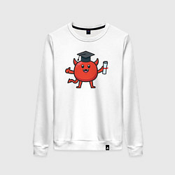 Женский свитшот Дьяволёнок выпускник