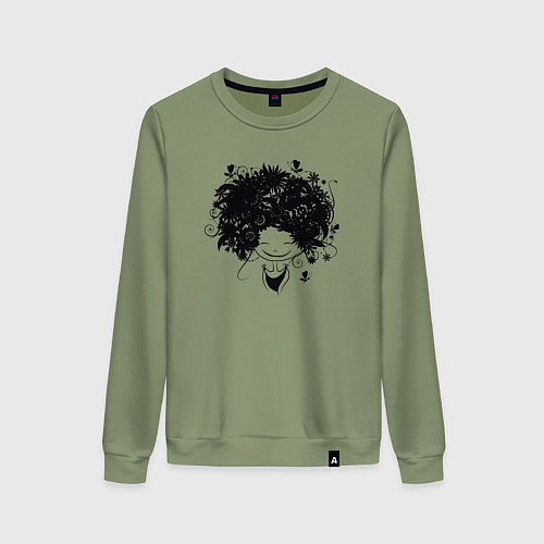 Женский свитшот Spring girl / Авокадо – фото 1