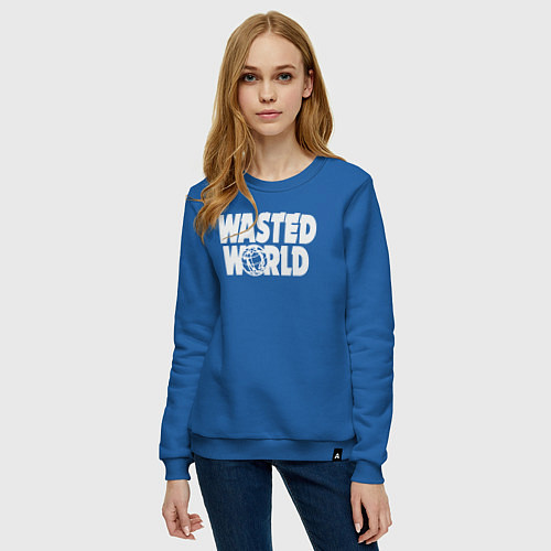 Женский свитшот Потерянный мир / Синий – фото 3
