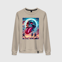 Женский свитшот Rolling Stones - skull transformation