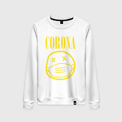 Свитшот хлопковый женский Nirvana corona, цвет: белый