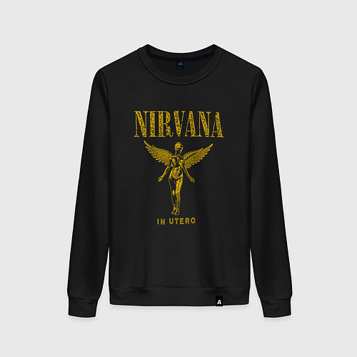 Женский свитшот Nirvana retro / Черный – фото 1