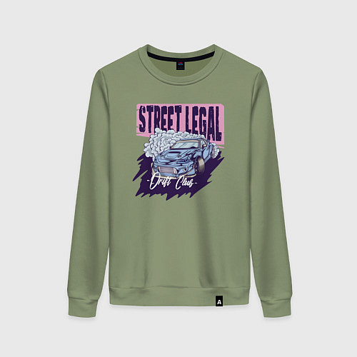 Женский свитшот Street legal / Авокадо – фото 1