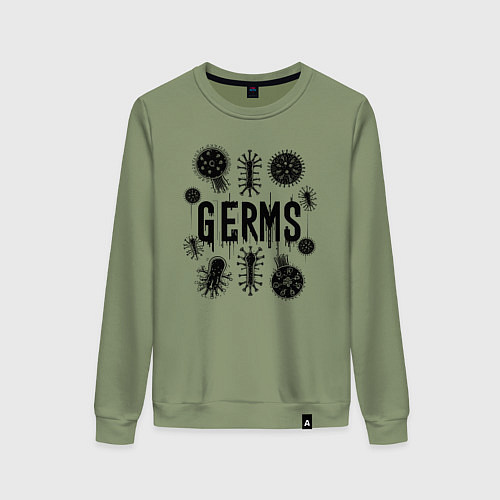 Женский свитшот Микробы вирусы и бактерии / Авокадо – фото 1