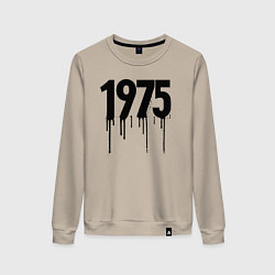 Свитшот хлопковый женский Капающий 1975, цвет: миндальный