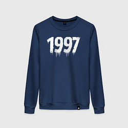 Свитшот хлопковый женский 1997 год в стиле гранж, цвет: тёмно-синий