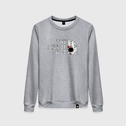 Свитшот хлопковый женский The killer face jason, цвет: меланж