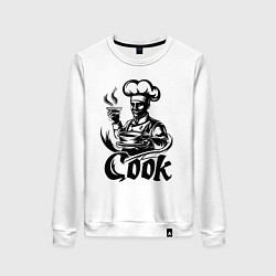 Женский свитшот Повар готовит блюдо