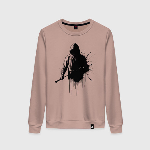 Женский свитшот Художник граффити / Пыльно-розовый – фото 1