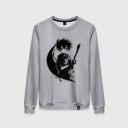 Женский свитшот Художник с кистью аниме