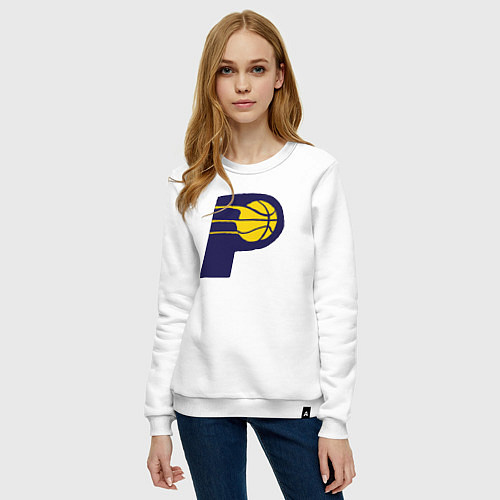 Женский свитшот Pacers logo / Белый – фото 3