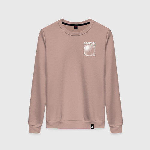 Женский свитшот Sample toblerone tower / Пыльно-розовый – фото 1