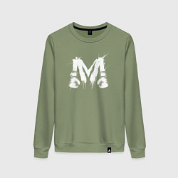 Женский свитшот М буква в бойцовских перчатках