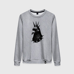 Женский свитшот Панк голубь