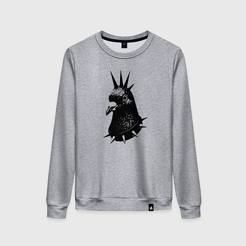 Женский свитшот Панк голубь / Меланж – фото 1