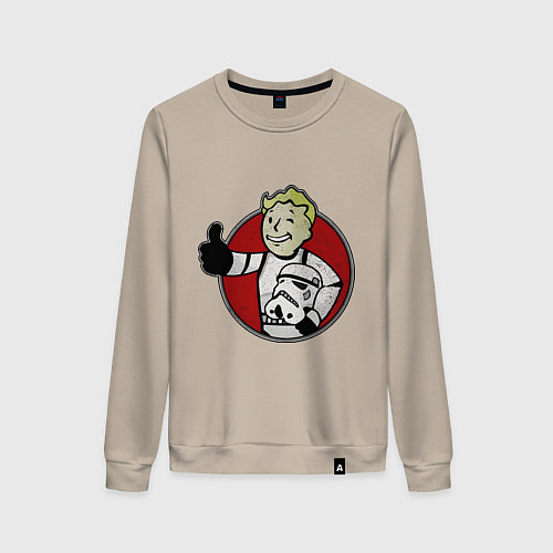 Женский свитшот Vault storm trooper / Миндальный – фото 1