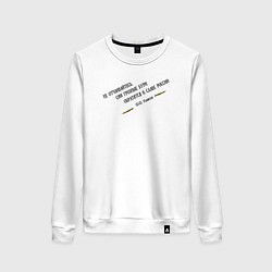 Женский свитшот Бури обратятся к славе России Ушаков черный узор