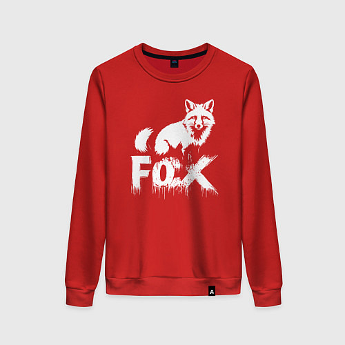 Женский свитшот Лисий стиль / Красный – фото 1