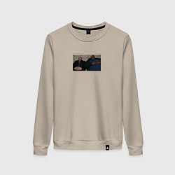 Свитшот хлопковый женский Во все тяжкие, цвет: миндальный