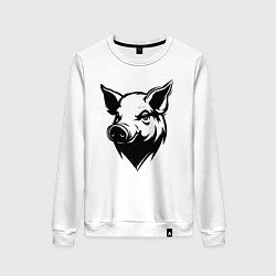 Женский свитшот Свиная голова