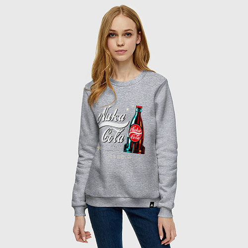 Женский свитшот Nuka cola - Fallout / Меланж – фото 3