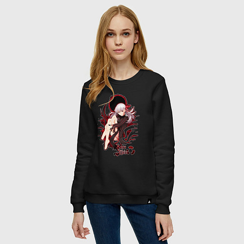 Женский свитшот Темная Сакура Fate / Черный – фото 3
