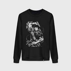 Женский свитшот Тодзи Фушигуро - цепи