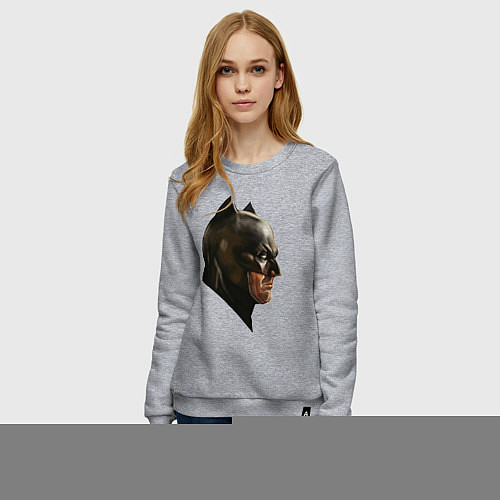 Женский свитшот Face Batman / Меланж – фото 3