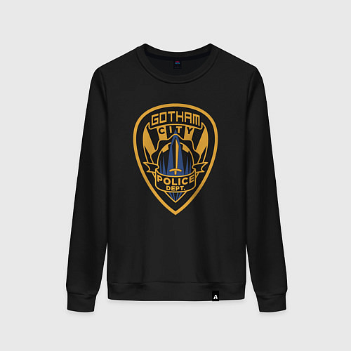 Женский свитшот Gotham city police / Черный – фото 1