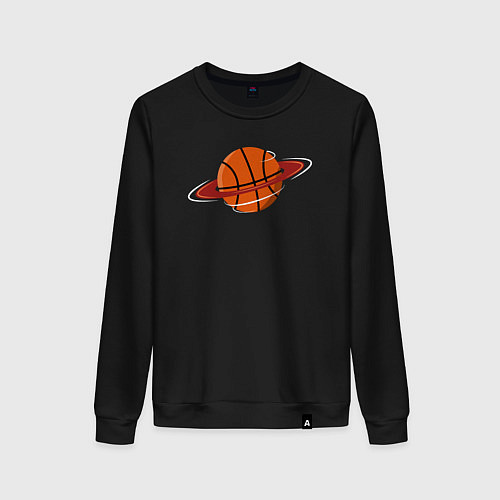 Женский свитшот Saturn basketball / Черный – фото 1