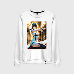 Свитшот хлопковый женский Наемница Йор Форджер, цвет: белый