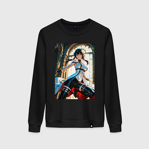 Женский свитшот Боевая стойка Йор Форджер / Черный – фото 1