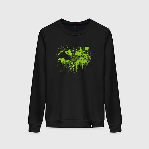 Женский свитшот Green Batman / Черный – фото 1