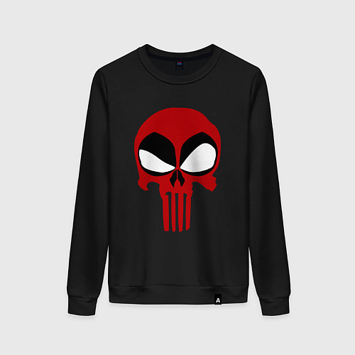 Женский свитшот Punisher skeletor / Черный – фото 1