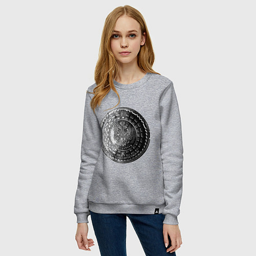 Женский свитшот Путешествие в Кёнигсберг / Меланж – фото 3