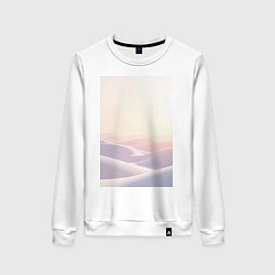 Свитшот хлопковый женский Спокойствие и нейтральность, цвет: белый