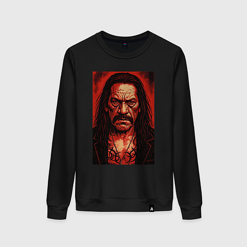 Женский свитшот Дэнни Трехо / Черный – фото 1