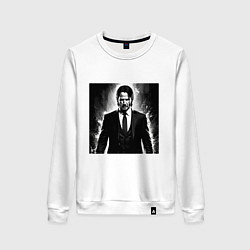 Свитшот хлопковый женский Киану, цвет: белый