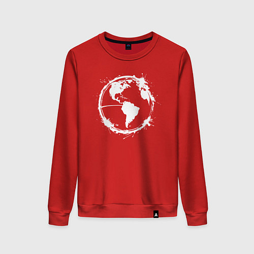 Женский свитшот Монохромный мир / Красный – фото 1