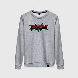 Свитшот хлопковый женский Rock metal, цвет: меланж